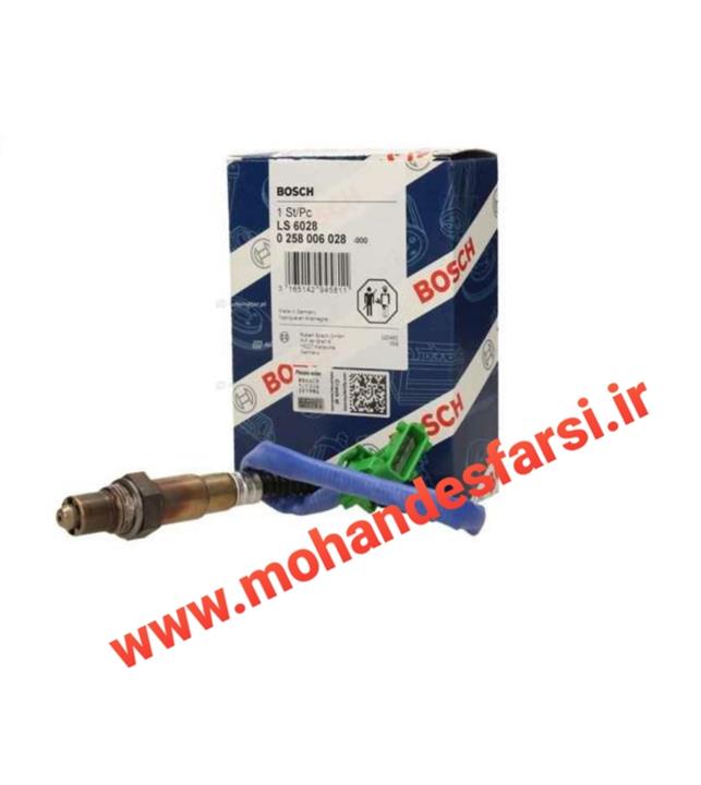 سنسور اکسیژن ساژم سوکت سبز بوش